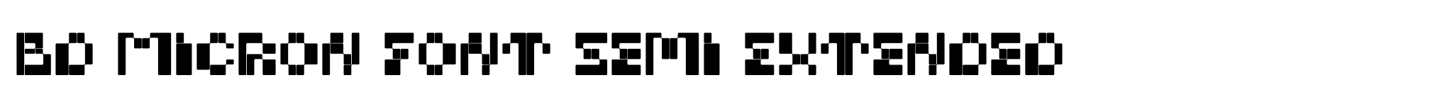 BD Micron Font Semi Extended image